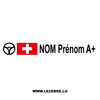 2x Swiss Flag Steering Wheel Pilot Custom Decals