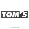 Sticker Carbone Tom's Logo 2