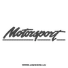 Motorsport logo Carbon Decal