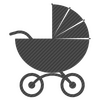 Baby stroller Carbon Decal
