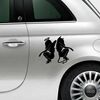 Angel and Devil Fiat 500 Decal