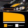 Chevrolet Sonic style Trunk stripes decals set