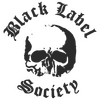 Black label skull logo Decal