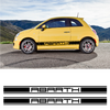 Abarth car side racing Decals set