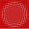 Sticker Déco Illusion Optique Rouge