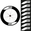 Set of 8 ERG Bike Wheels Decals 88mm