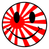 Sticker Smile Drapeau Japonais