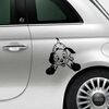 Sticker Fiat 500 Chien Dalmatien