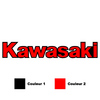 Sticker Moto Kawasaki logo (en 2 couleurs au choix)