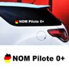 Kit de 2 Stickers Auto Pilote Allemagne à Personnaliser