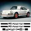 Kit Stickers Seitenleiste + Motorhaube moteur Porsche Carrera
