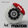 Mazda logo brake decals set