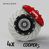 Mini Cooper S logo brake decals set