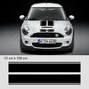 Kit Stickers Bandes Doubles Capot Mini (One, Cooper S, John Cooper Works, Roadster, Cabrio)