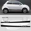 Fiat 500 car side stripes decals set