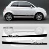 Fiat Abarth car side stripes decals set