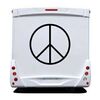 Sticker Camping Car Peace and Love Logo 3