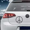 Sticker VW Golf Peace and Love Logo 3