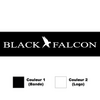 black Falcon Sunstrip Sticker