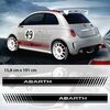 Fiat ABARTH car side stripes decals set
