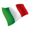 Italy Flag waving decorative Decal