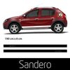Kit Stickers Bande Seitenleiste auto Dacia Sandero logo