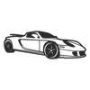 Porsche Boxster silhouette Decal