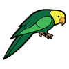 Sticker Papagei