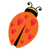 Ladybug in love Decal