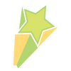 Green Yellow Star Decal