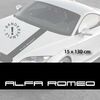 Alfa Romeo car hood decal strip