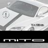 Stickers bandes autocollantes Capot Alfa Romeo Mito