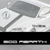 Stickers bandes autocollantes Capot Fiat 500 Abarth