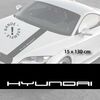 Hyundai car hood decal strip