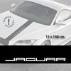 Jaguar car hood decal strip