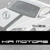 Kia Motors car hood decal strip