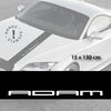Opel Adam car hood decal strip