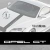 Opel GT car hood decal strip