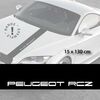 Peugeot RCZ car hood decal strip