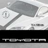 Toyota car hood decal strip