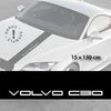 Stickers bandes autocollantes Capot Volvo C30