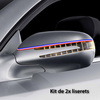 France car rear-view mirror stripes decals set