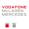 Sticker Vodafone McLaren Mercedes F1