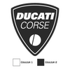 Sticker Ducati Corse 2 Couleurs