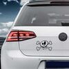 Sticker VW Golf Totenkopf