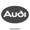 Sticker Carbone Audi Logo 5