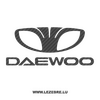 Daewoo Logo Carbon Decal