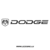 Dodge Logo Carbon Decal 3