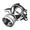 Gas Mask Decal