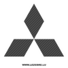Mitsubishi Logo Carbon Decal 2